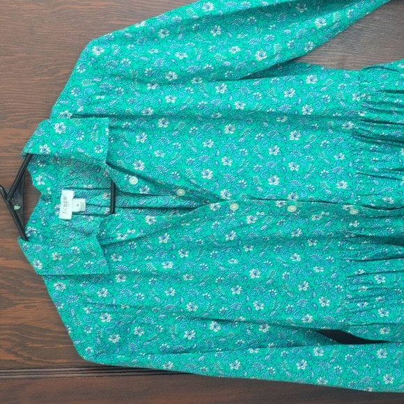 J. Crew Factory Paisley Dress with Pockets 4 - Picture 6 of 10